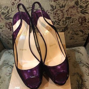 Women’s Christian Louboutin slingback size 38